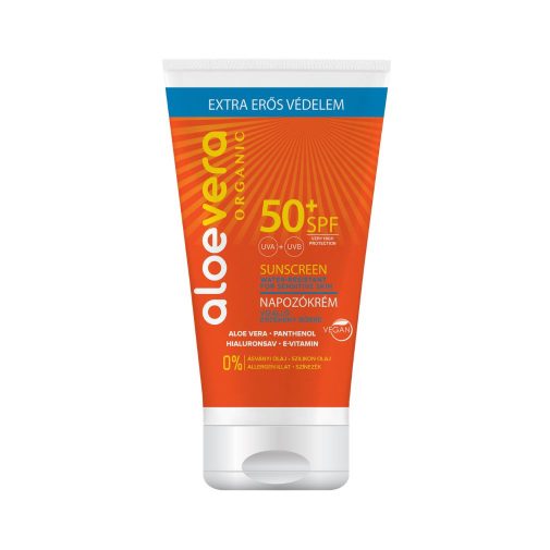 Aloe Vera Organic SPF50 napozókrém arcra és testre (150 ml)