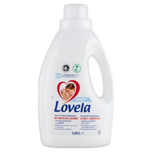 Lovela Baby hipoallergén folyékony mosószer színes ruhákhoz 1,45 liter (16 mosás)