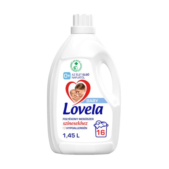 Lovela Baby hipoallergén folyékony mosószer színes ruhákhoz 1,45 liter (16 mosás)