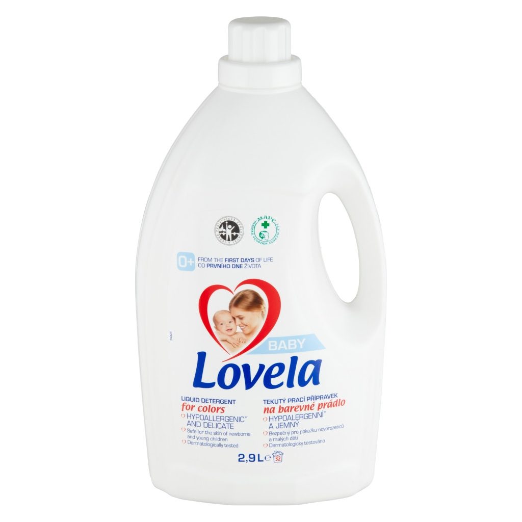 Lovela Baby hipoallergén folyékony mosószer színes ruhákhoz 2,9 liter (32 mosás)
