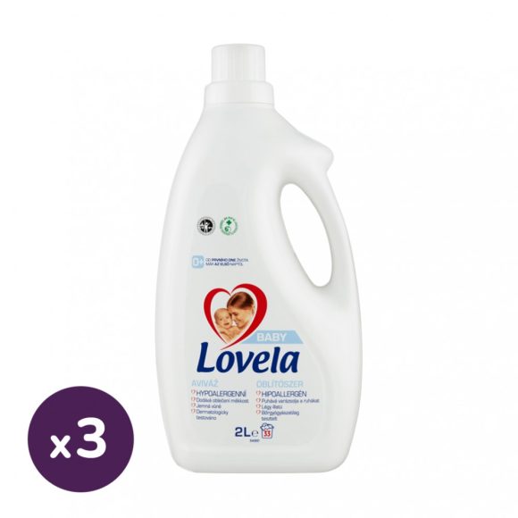 Lovela Baby hipoallergén öblítő 3x2 liter (99 mosás)
