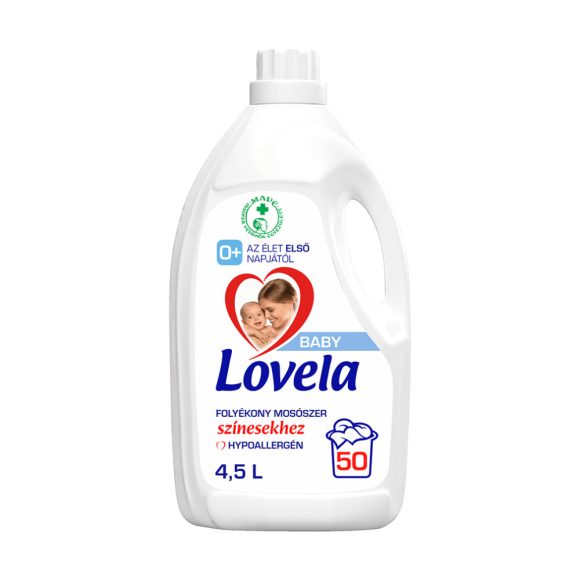 Lovela Baby hipoallergén folyékony mosószer színes ruhákhoz 4,5 liter (50 mosás)