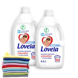   Lovela Baby hipoallergén folyékony mosószer színes ruhákhoz 2x4,5 liter (100 mosás)