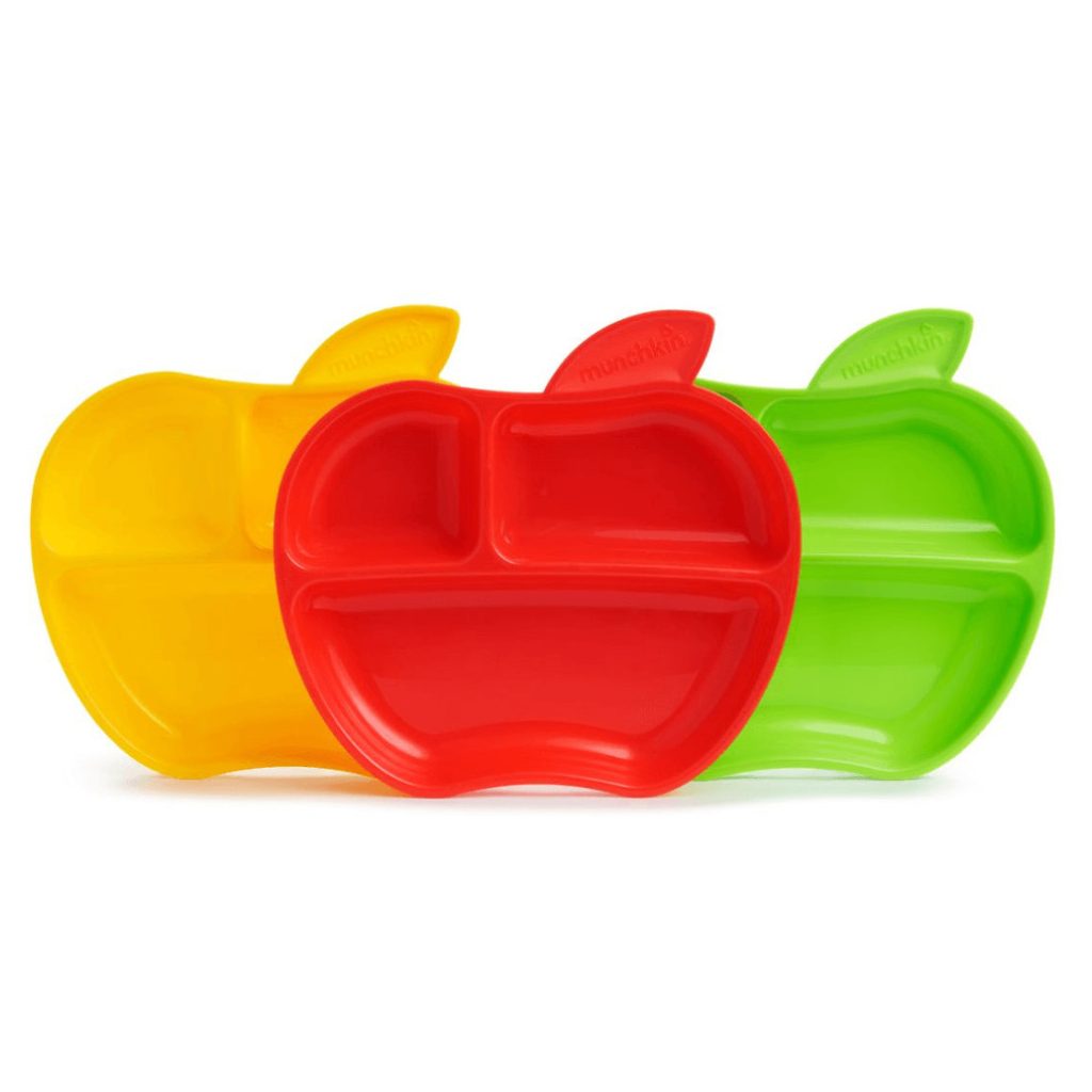 Munchkin Lil Apple rekeszes tányér (3 db)