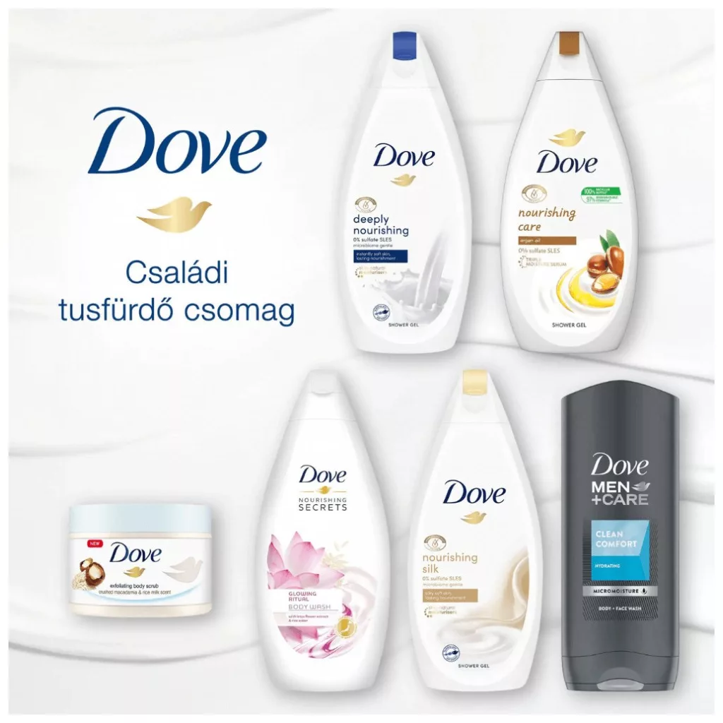 Dove családi tusfürdő csomag (6 db)