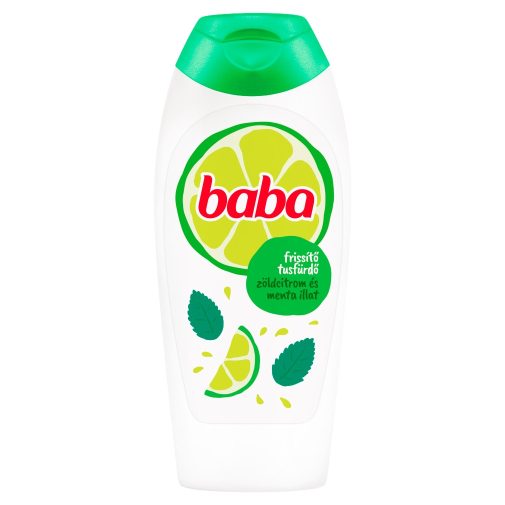 Baba frissítő tusfürdő zöldcitrom és menta illattal (400 ml)