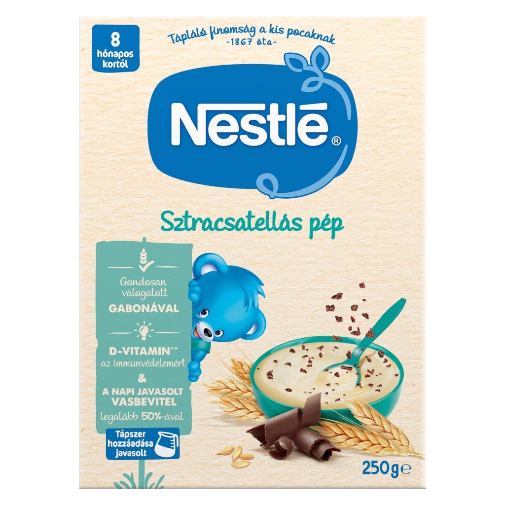 Nestlé Sztracsatellás/Stracciatellás pép bifidusszal 8 hó+ (250 g)