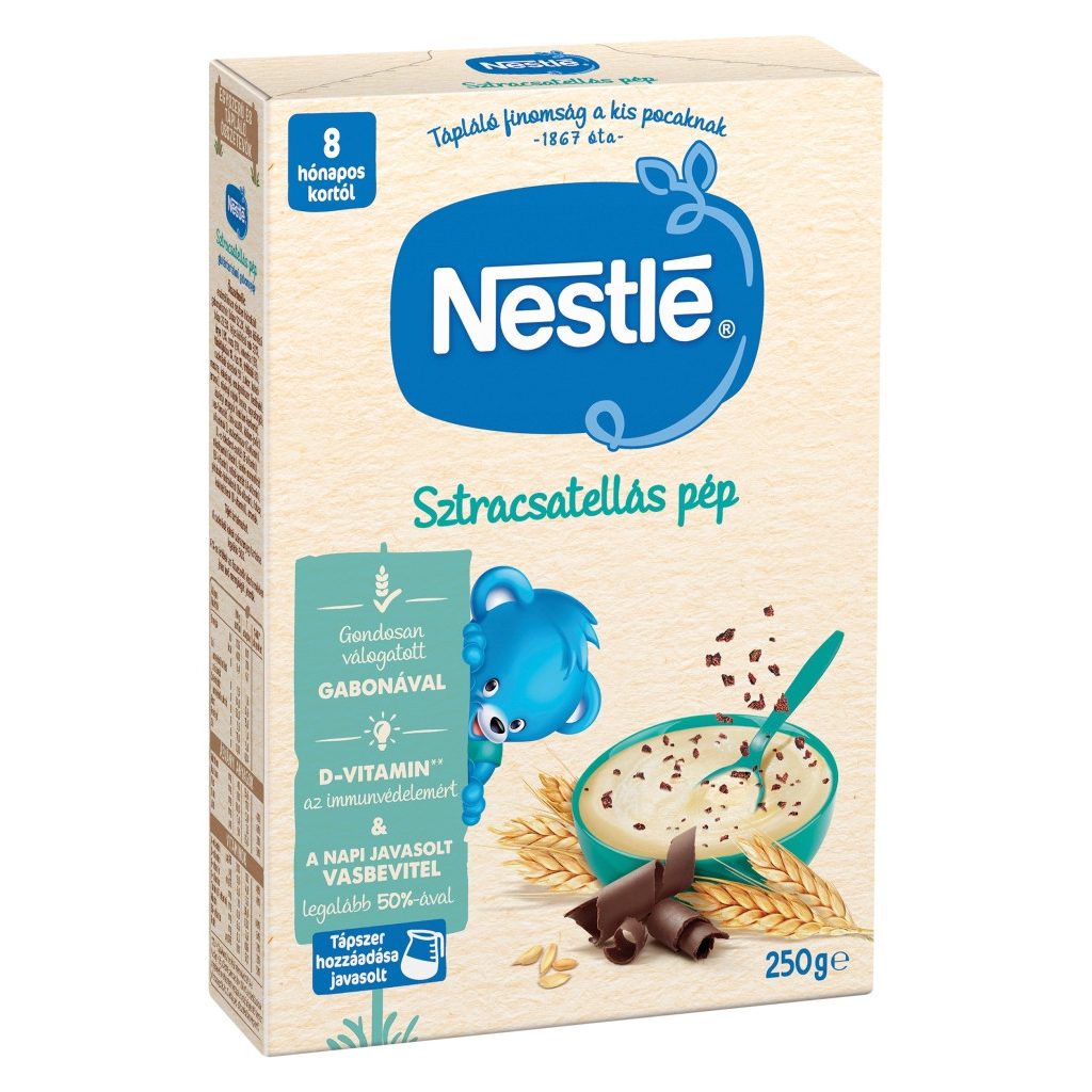 Nestlé Sztracsatellás/Stracciatellás pép bifidusszal 8 hó+ (250 g)