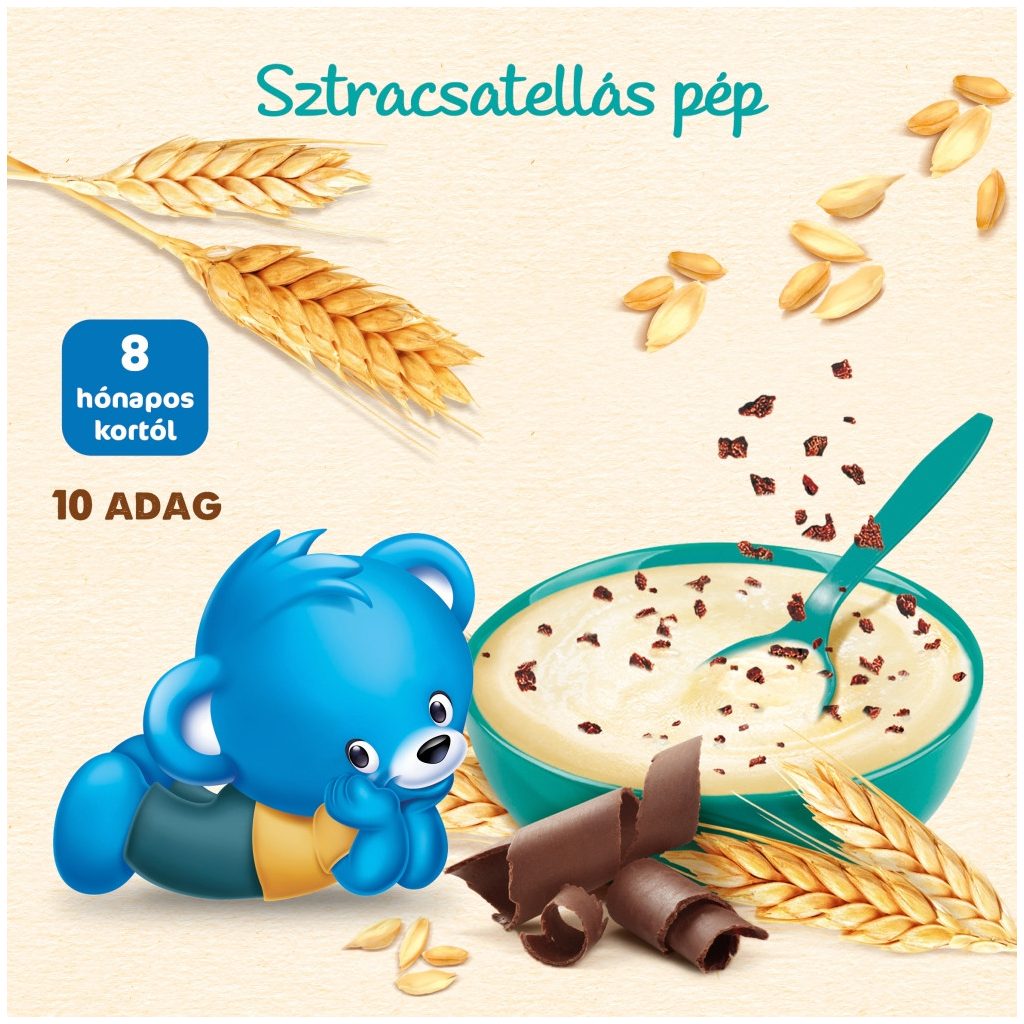 Nestlé Sztracsatellás/Stracciatellás pép bifidusszal 8 hó+ (250 g)