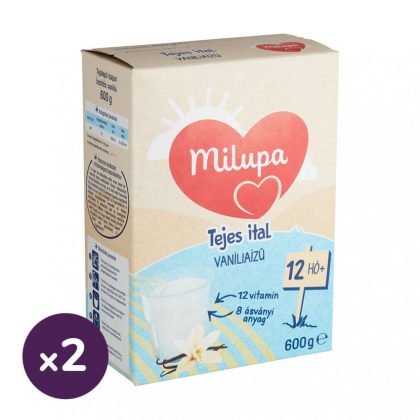Milupa vanília ízű tejes ital-gyerekital 12 hó+ (2x600 g)
