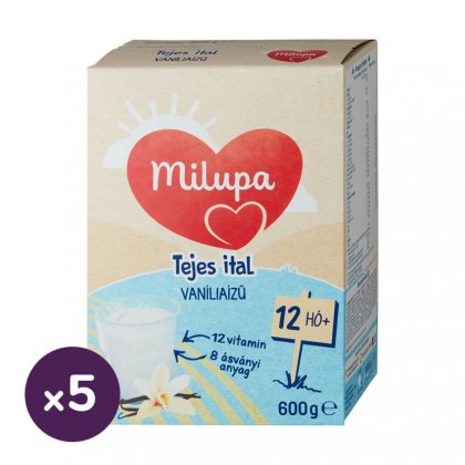 Milupa vanília ízű tejes ital-gyerekital 12 hó+ (5x600 g)
