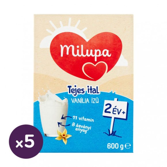 Milupa vanília ízű tejes ital-gyerekital 24 hó+ (5x600 g)