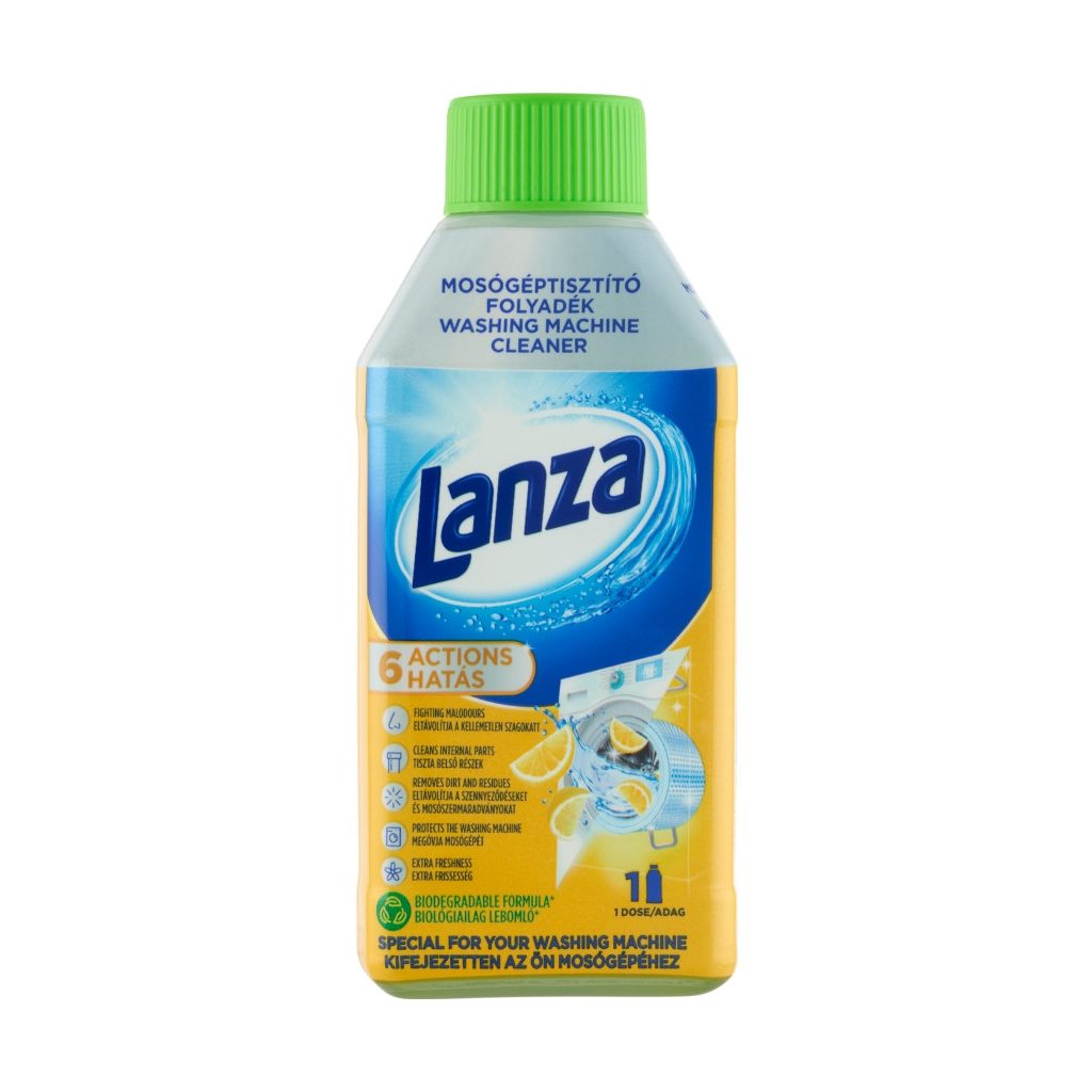 Lanza Mosógép tisztító folyadék, citrom (250 ml)