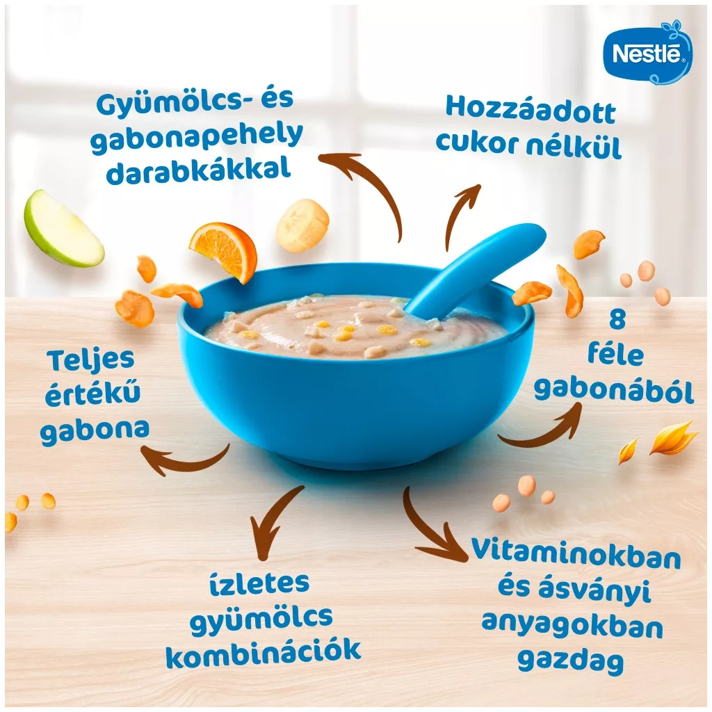 Nestlé Junior Vegyes gyümölcs gabonapép 12 hó+ (200 g)