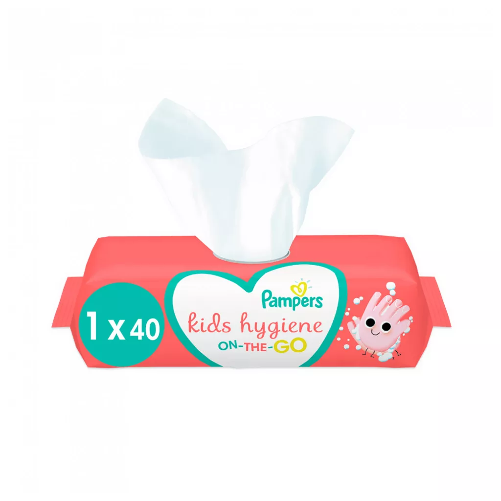 Pampers Kids Hygiene nedves törlőkendő 40 db