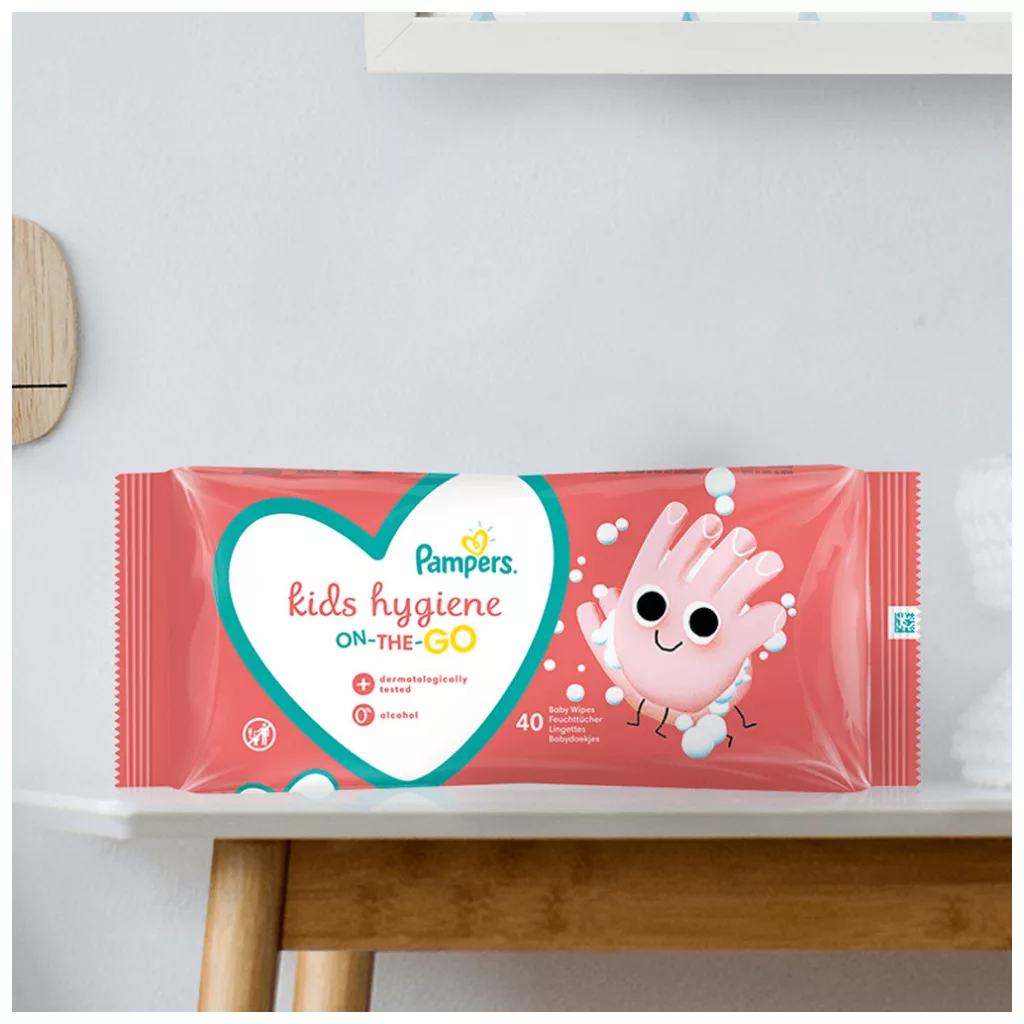 Pampers Kids Hygiene nedves törlőkendő 40 db