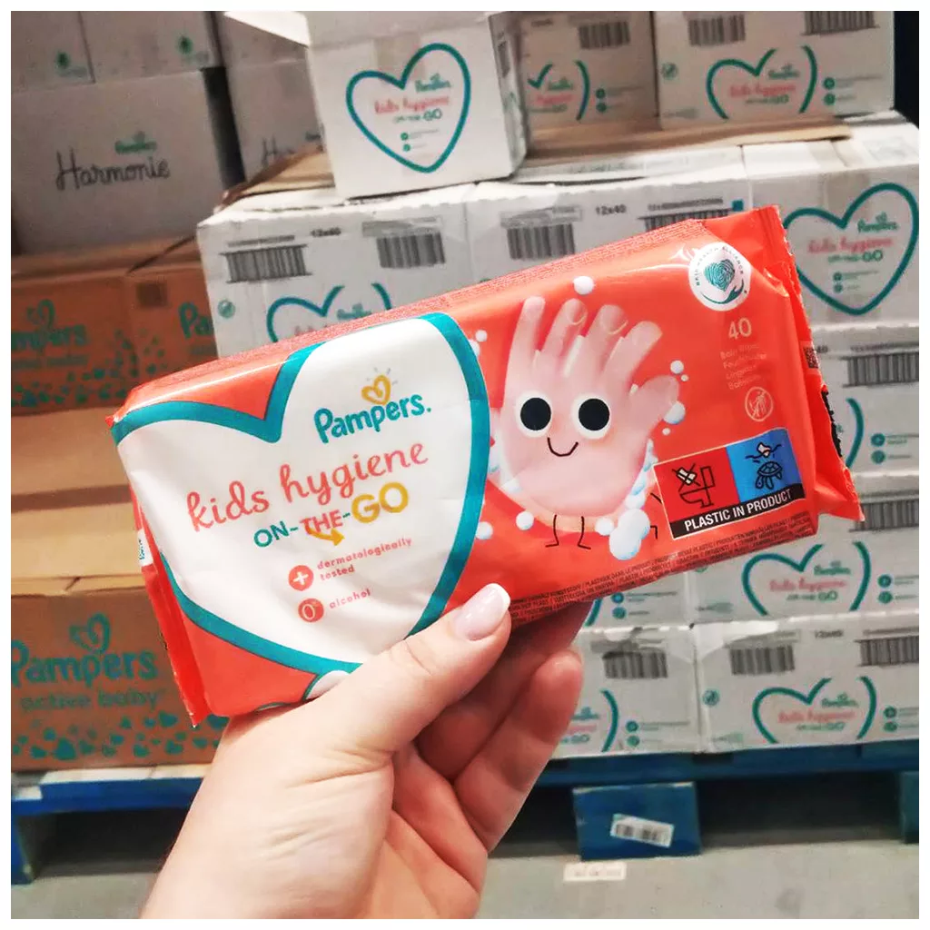Pampers Kids Hygiene nedves törlőkendő 40 db