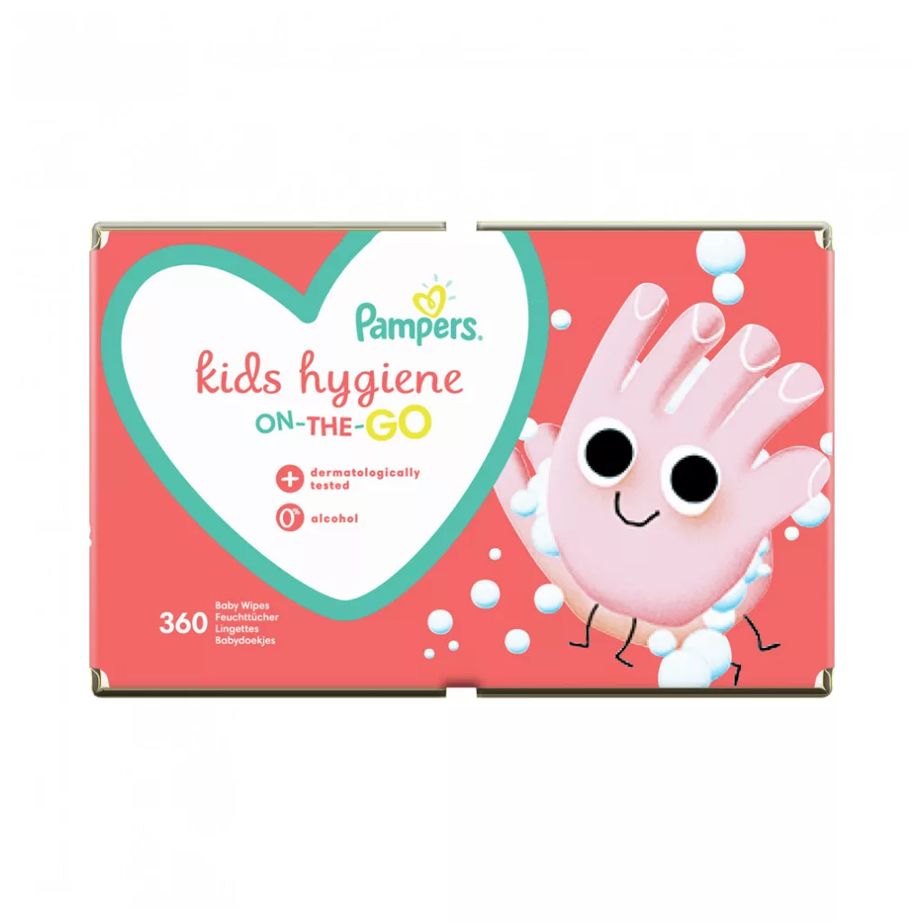 Pampers Kids Hygiene nedves törlőkendő 9x40 db
