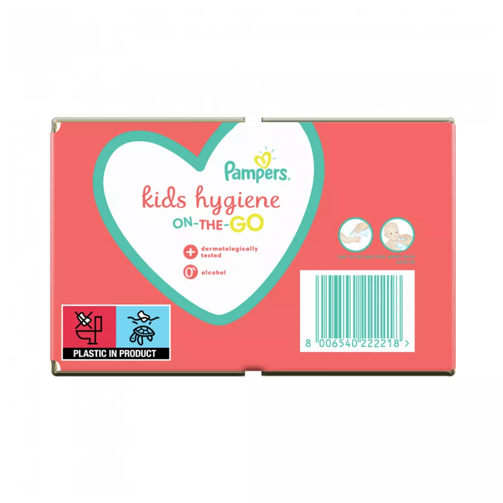 Pampers Kids Hygiene nedves törlőkendő 9x40 db