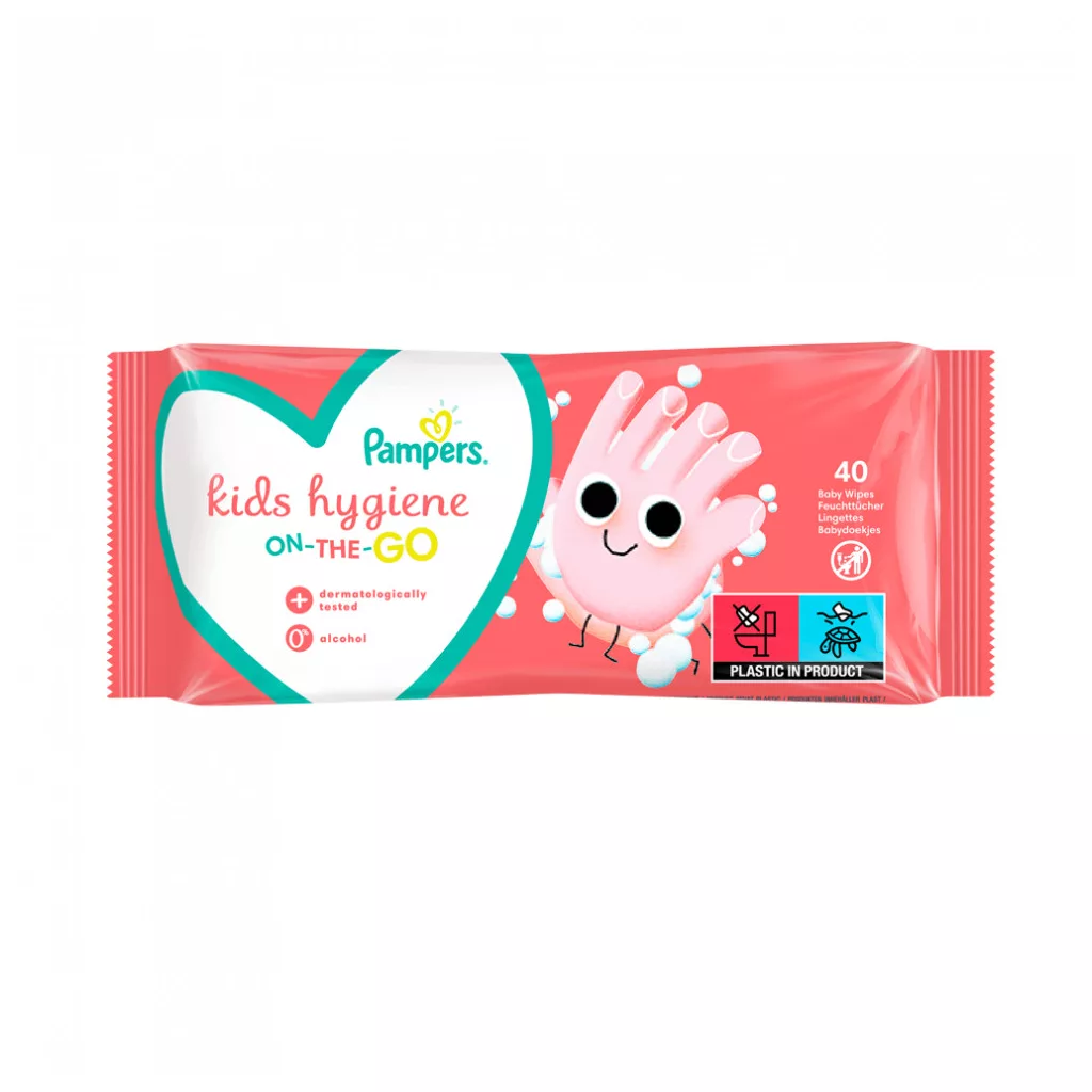 Pampers Kids Hygiene nedves törlőkendő 9x40 db