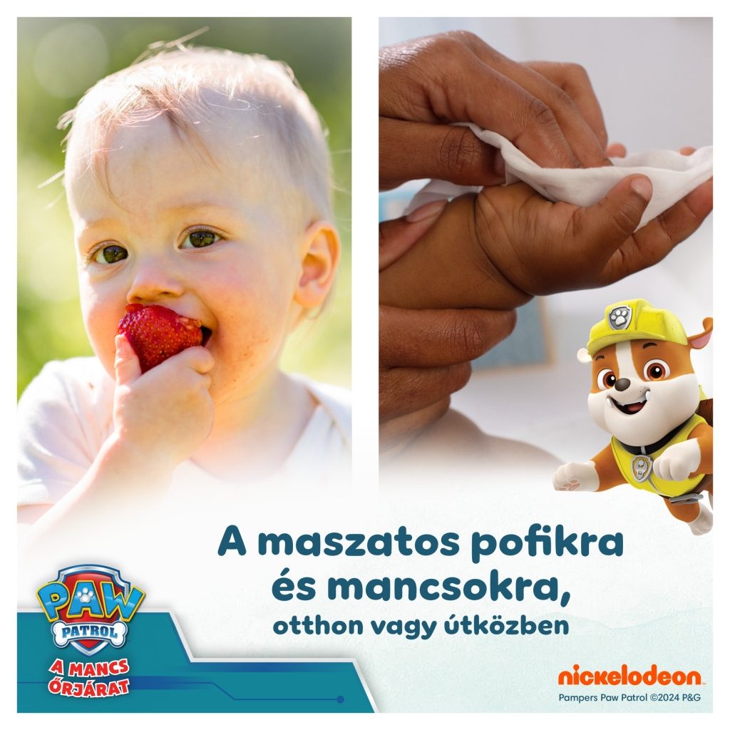 Pampers Mancs Őrjárat Harmonie Aqua Plastic Free műanyagmentes nedves törlőkendő (3x48 db)