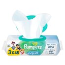 Pampers Mancs Őrjárat Harmonie Aqua Plastic Free műanyagmentes nedves törlőkendő (3x48 db)