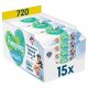 Pampers Mancs Őrjárat Harmonie Aqua Plastic Free műanyagmentes nedves törlőkendő (15x48 db)