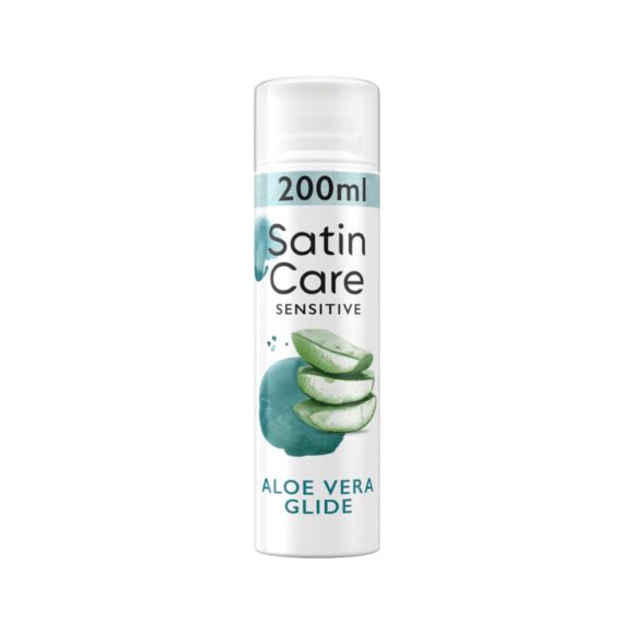 Gillette Satin Care borotvazselé érzékeny bőrre aloe verával (200 ml)