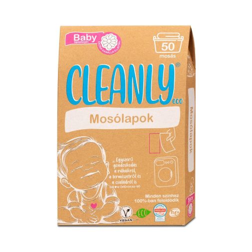 CleanlyECO Baby mosólap kamillával (50 db)