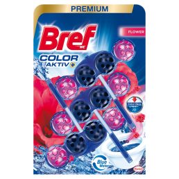 Bref Blue Aktiv Fresh Flowers toalett frissítő (3x50 g)