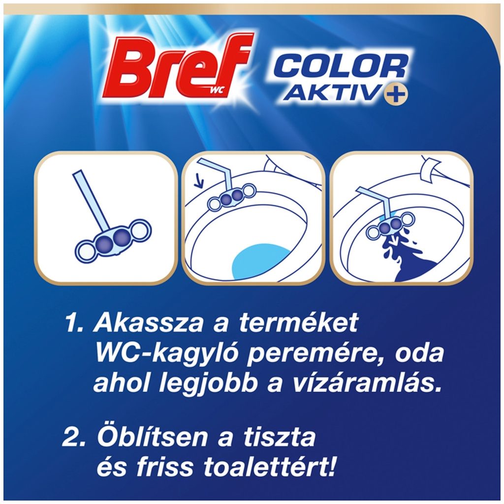 Bref Blue Aktiv Fresh Flowers toalett frissítő (3x50 g)