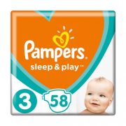 Pampers Sleep & Play pelenka, Midi 3, 6-10 kg, 58 db