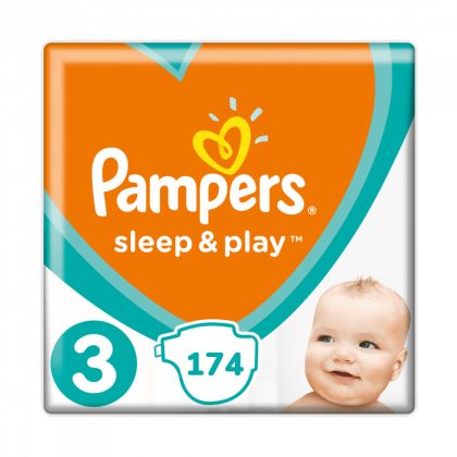 Pampers Sleep & Play, Midi 3, 6-10 kg, HAVI PELENKACSOMAG 174 db