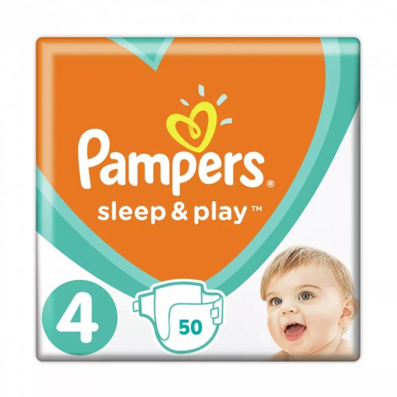 Pampers Sleep & Play pelenka, Maxi 4, 9-14 kg, 50 db
