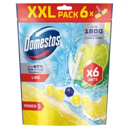 Domestos Power5 WC frissítő blokk, Lime (6x50 g)