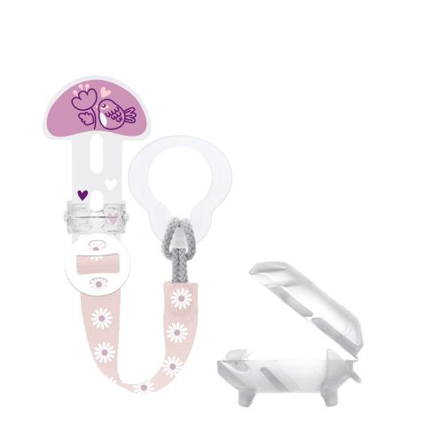 MAM ClipIt Cumitartó csipesz + cumiszívóka tok (lányos)