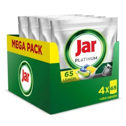   CSOMAGOLÁSSÉRÜLT Jar Platinum All in One Mosogatókapszula Lemon (260 db)
