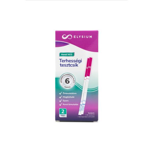 Elysium korai kimutatású terhességi tesztcsík - hCG 10 mIU/ml - 2 db