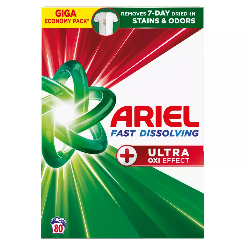Ariel Ultra Oxi Effect Mosópor 4,4 kg (80 mosáshoz)
