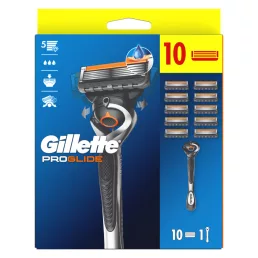   Gillette ProGlide Férfi Borotva, 1 db Gillette 5 Pengés, Borotvabetétek, FlexBall Markolat
