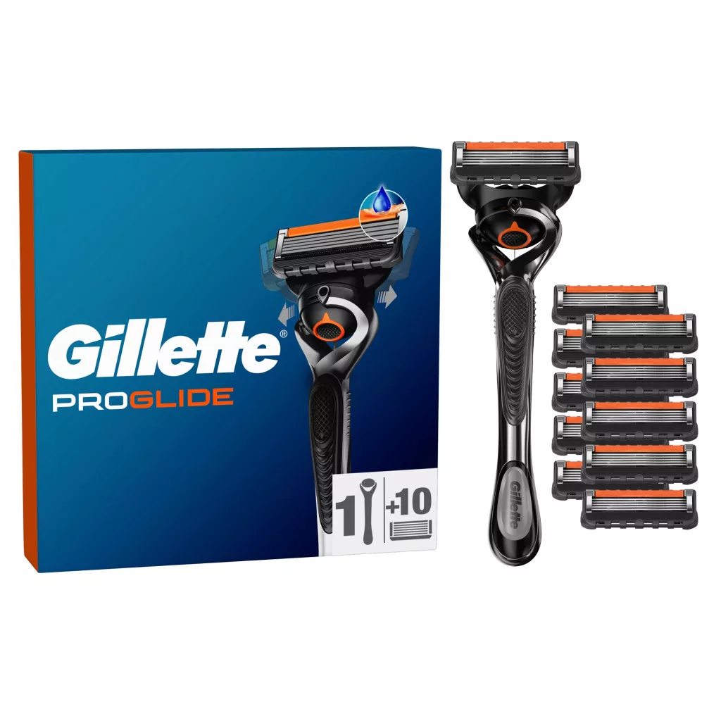 Gillette ProGlide Férfi Borotva, 1 db Gillette 5 Pengés, Borotvabetétek, FlexBall Markolat
