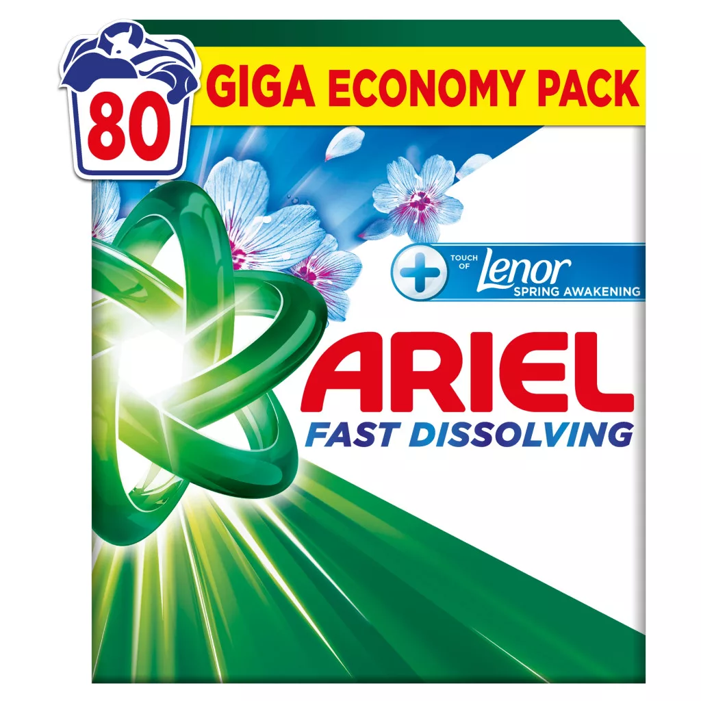 Ariel Touch Of Lenor Spring Awakening Mosópor 4,4 kg (80 mosáshoz)