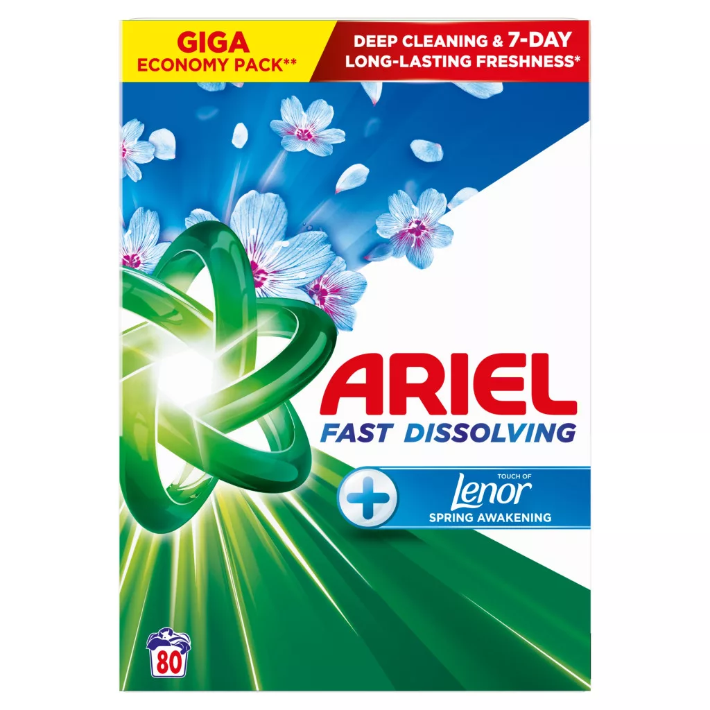 Ariel Touch Of Lenor Spring Awakening Mosópor 4,4 kg (80 mosáshoz)