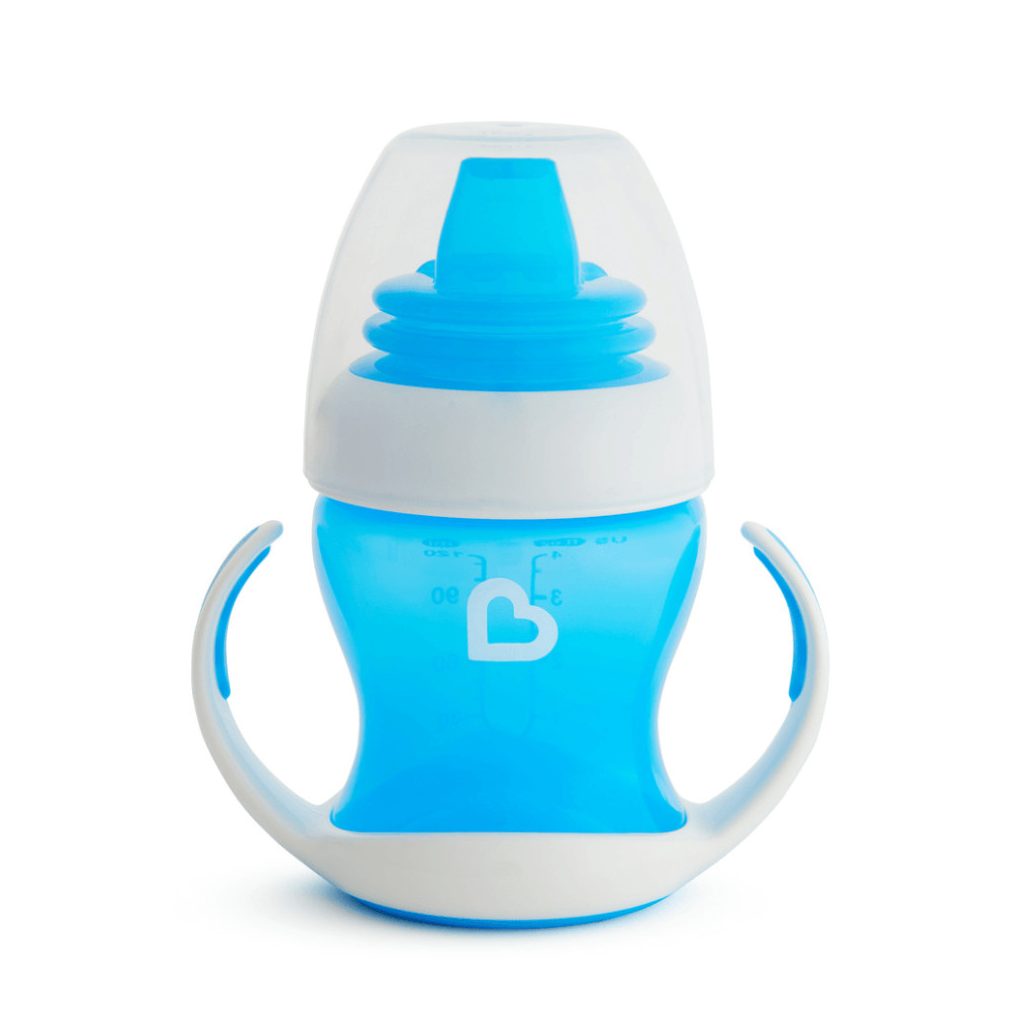 Munchkin tanulópohár fogókarral, 118 ml (kék)