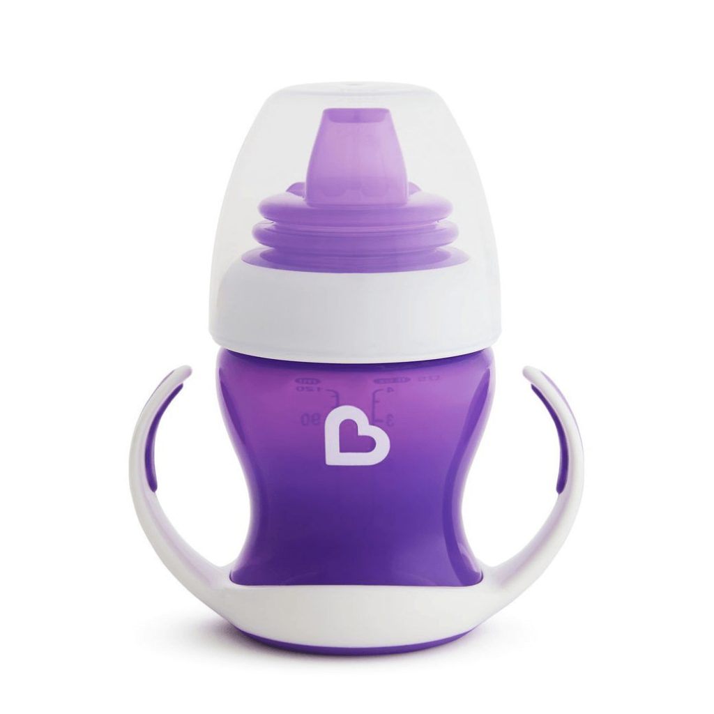 Munchkin tanulópohár fogókarral, 118 ml (lila)
