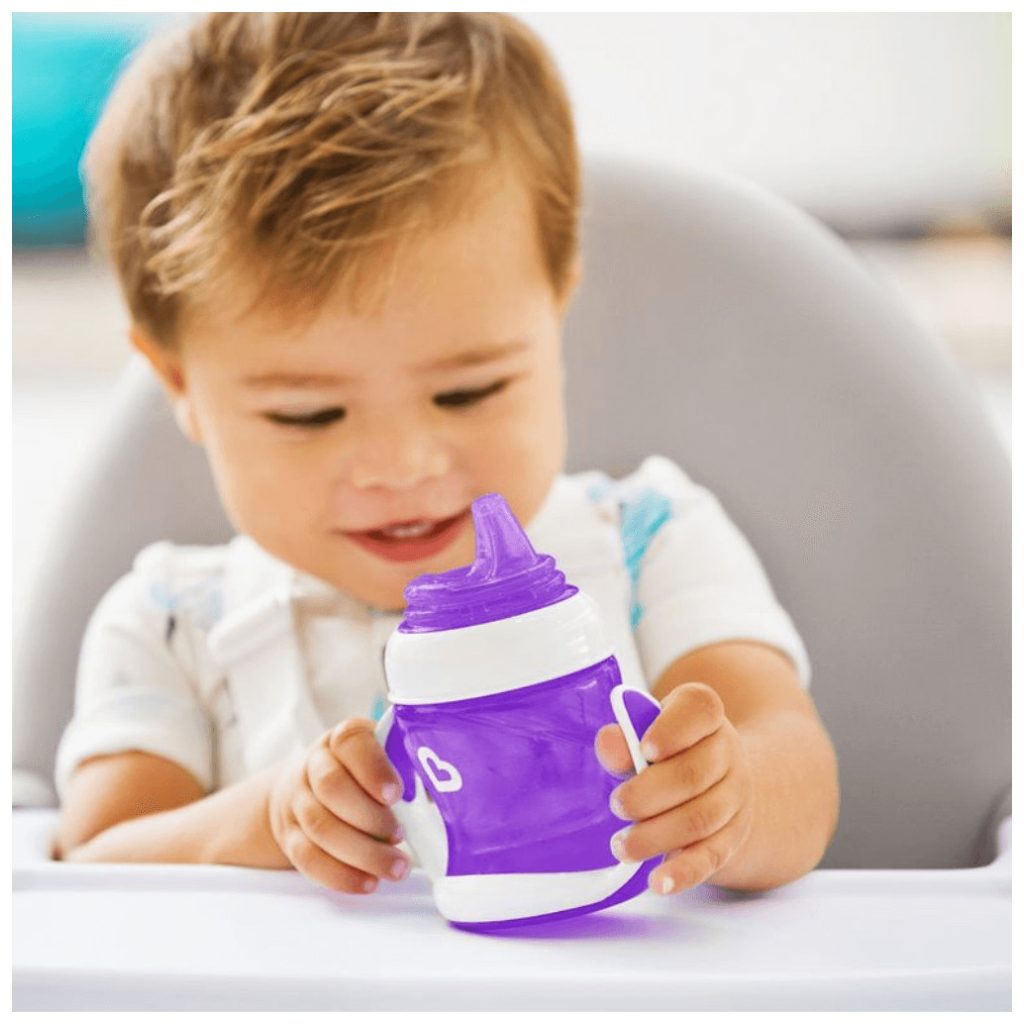 Munchkin tanulópohár fogókarral, 118 ml (lila)