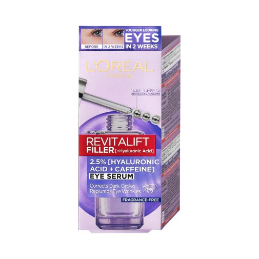 L'Oréal Paris Revitalift Filler Hyaluron szemkörnyék szérum (20 ml)
