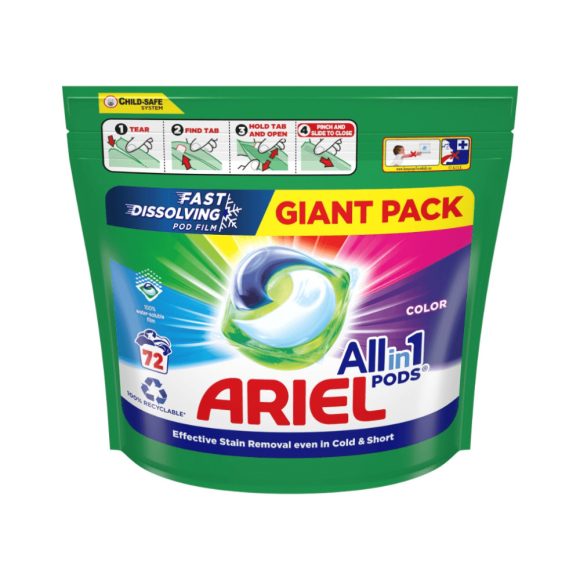 Ariel All-in-1 PODS Color mosókapszula (72 db)