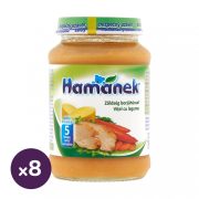   Hamánek bébiétel zöldség borjúhússal, 5 hó+ (8x190 g)
