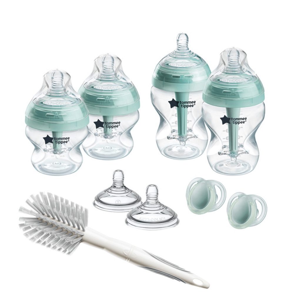 Tommee Tippee Advanced Anti-Colic újszülött cumisüveg kezdő szett 9 db (türkiz)
